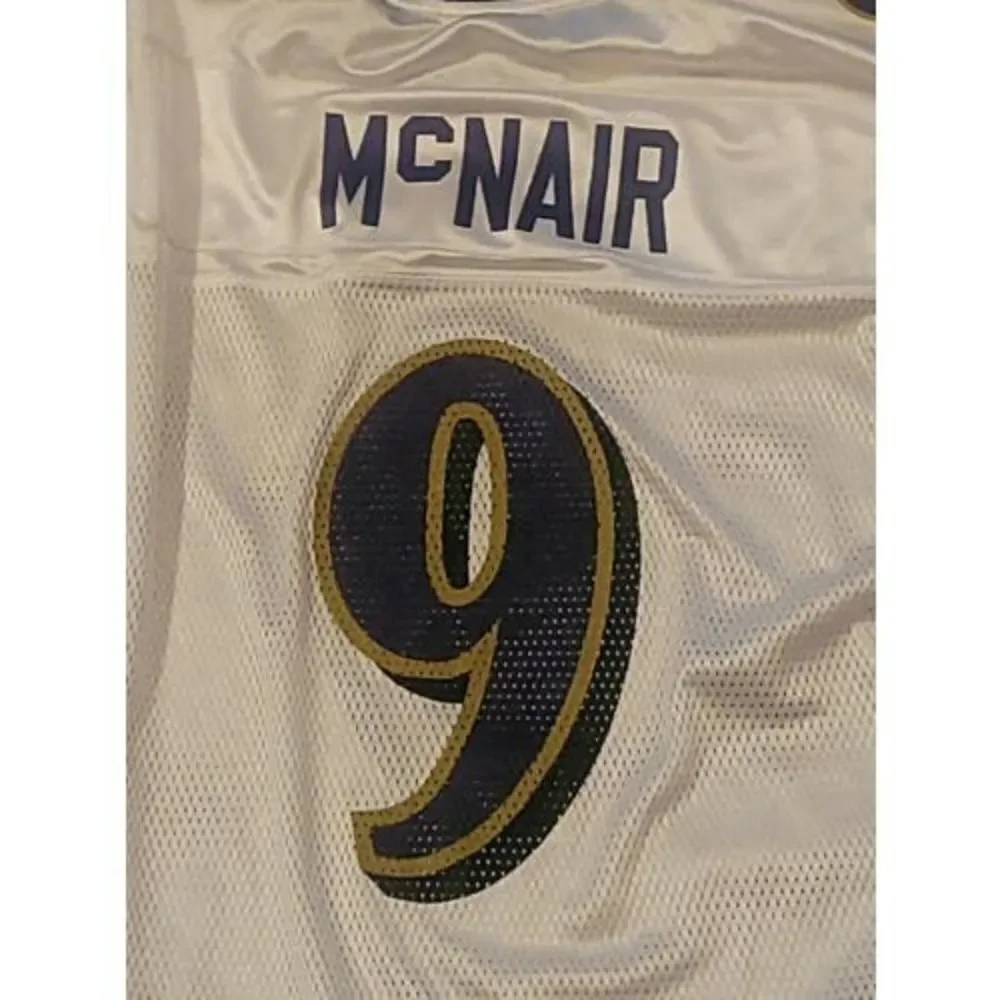 Reebok‎ Baltimore Ravens Steve Mcnair #9 White Jersey Size XL NFL Equipment